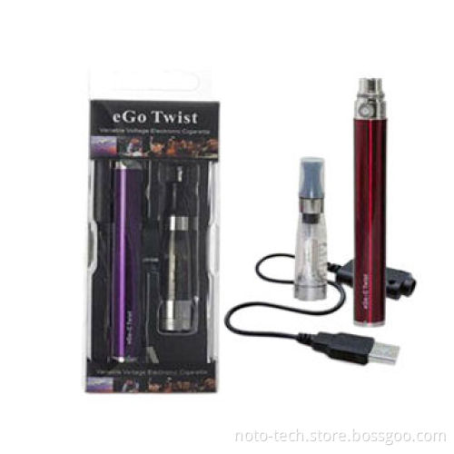 3.2-4.8V Variable Voltage Colorful Electronic Cigarette, eGo-Twist Starter kits